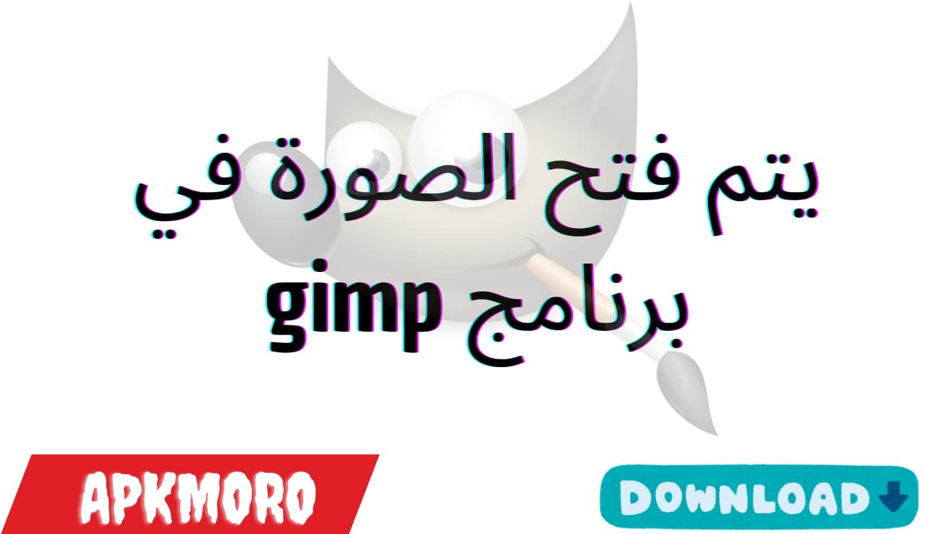 يتم فتح الصورة في برنامج gimp